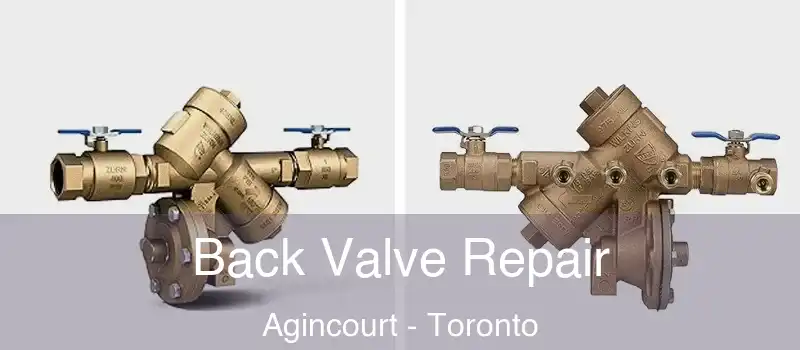  Back Valve Repair Agincourt - Toronto