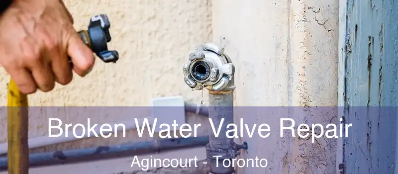  Broken Water Valve Repair Agincourt - Toronto