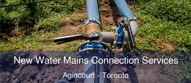  New Water Mains Connection Services Agincourt - Toronto