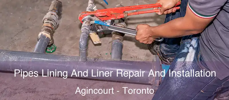  Pipes Lining And Liner Repair And Installation Agincourt - Toronto
