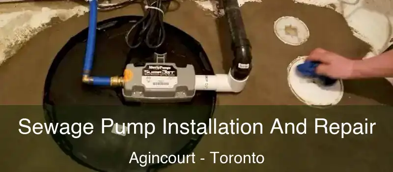  Sewage Pump Installation And Repair Agincourt - Toronto